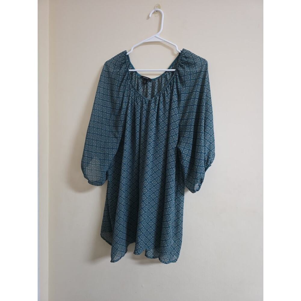 Espresso Women's Plus Size Patterned Blouse